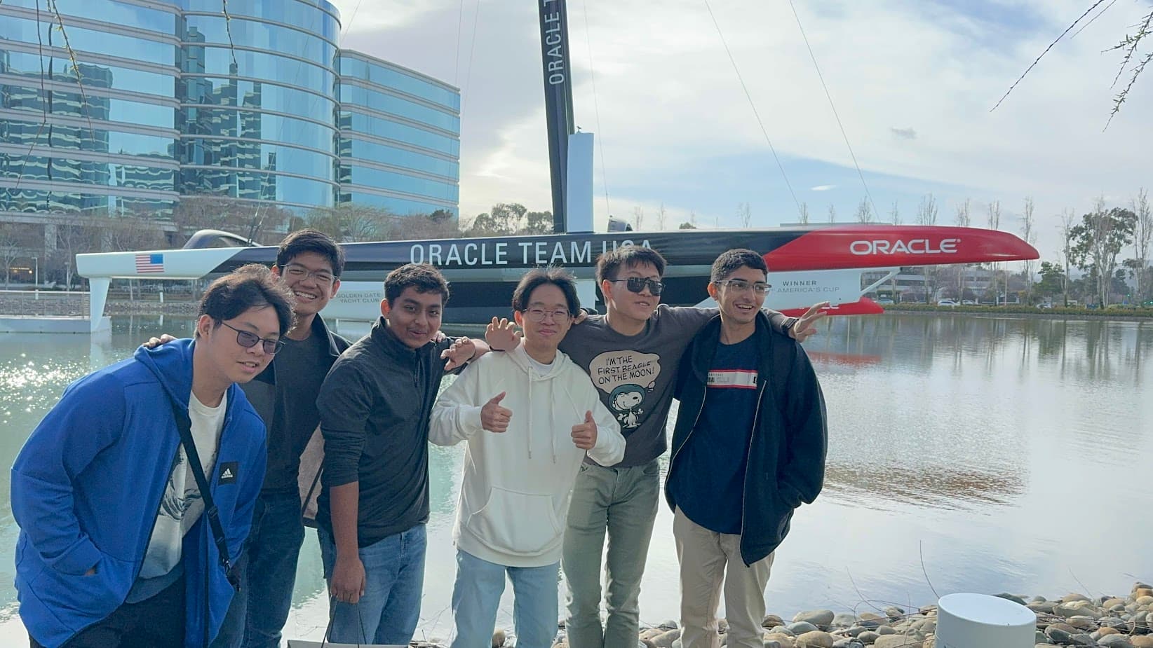 my friends and I at Oracle San Francisco